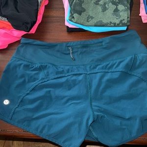 Blue Lululemon shorts size 6